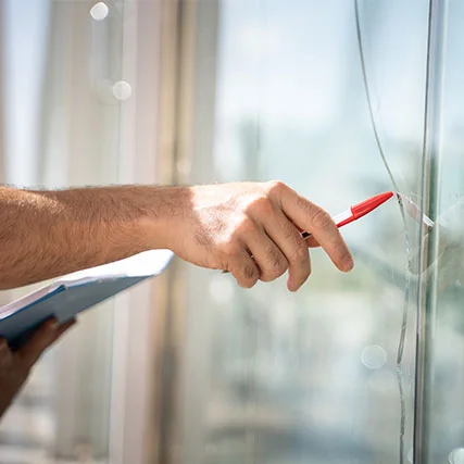 broken glass repair in Oakland Park, FL